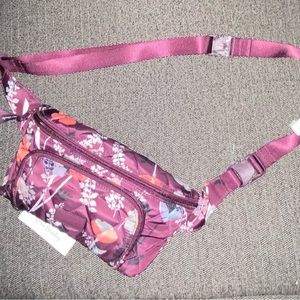 COPY - Vera Bradley Plum Floral Fanny Pack